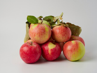 Gala apples isolate on white background