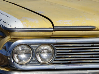 vintage car headlight