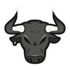 Bull mascot head