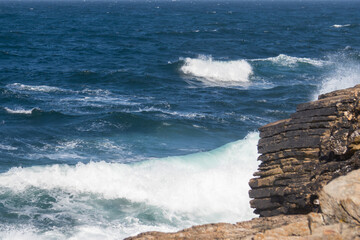 Acantilados cerca de Rinlo, Lugo, Galicia.