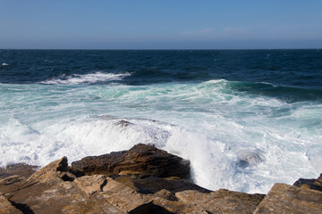 Acantilados cerca de Rinlo, Lugo, Galicia.