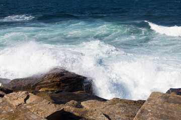 Acantilados cerca de Rinlo, Lugo, Galicia.