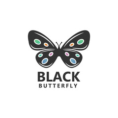 Butterfly logo template design vector icon illustration