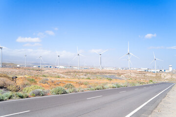 Fototapeta premium Wind energy concept