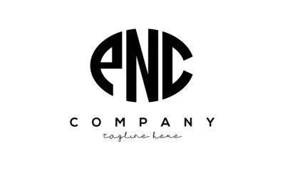 PNC three Letters creative circle logo design