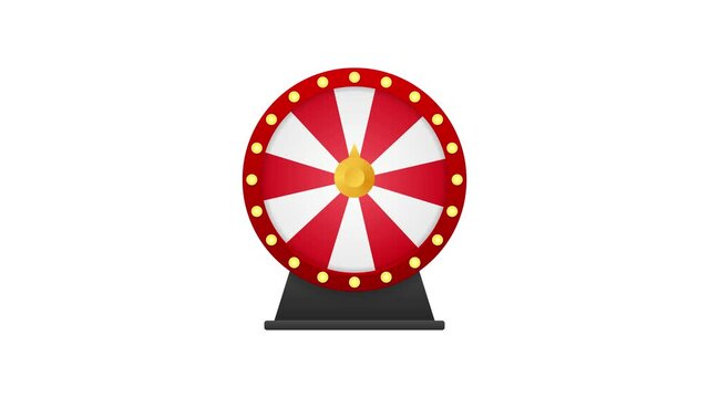 Roulette 3d fortune. Wheel fortune for game and win jackpot. Online casino concept. Internet casino marketing. Motion graphics