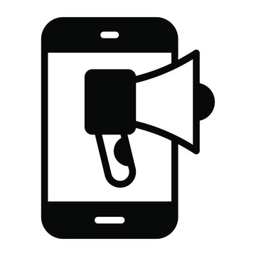 recommend clip art: mobile marketing filled outline icon, business and finance icon.