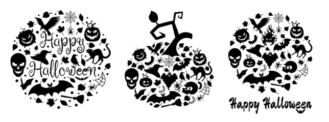 Halloween details in a shape of a scull.