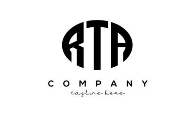 RTA three Letters creative circle logo design