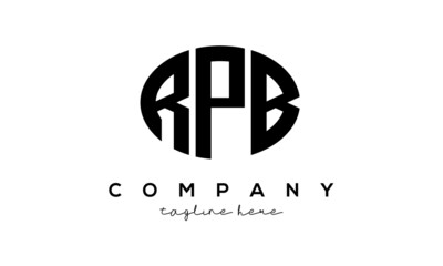 RPB three Letters creative circle logo design