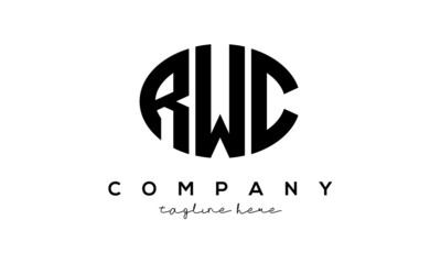 RWC three Letters creative circle logo design