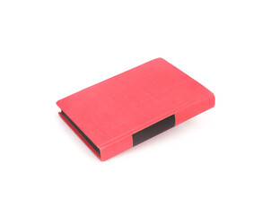 Book in red cover isolated on a white background