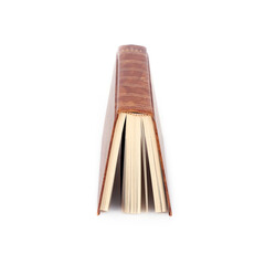 Brown book isolated on a white background