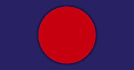 circle red on purple for banner simple background, copy space, paper circle red and purple color for background