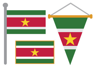 SURINAME FLAGS