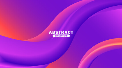 Abstract colorful liquid gradient background. 3D modern wave background template