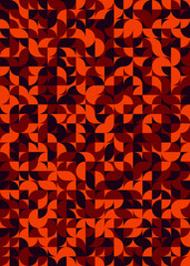 Abstract Geometric Pattern generative computational art illustration