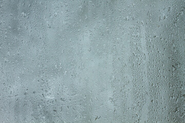 Condensation droplets on a window pane