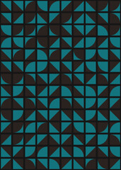 Abstract Geometric Pattern generative computational art illustration