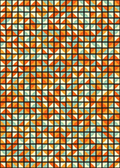 Abstract Geometric Pattern generative computational art illustration
