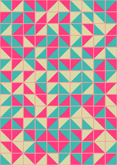 Abstract Geometric Pattern generative computational art illustration