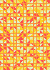 Abstract Geometric Pattern generative computational art illustration
