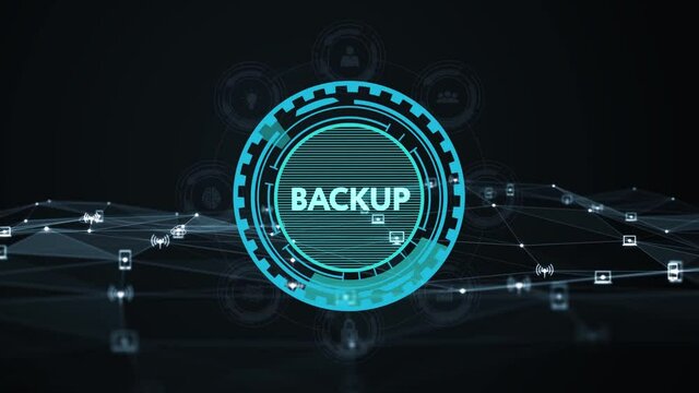 Business, Technology, Internet and network concept. Backup storage data internet technology.