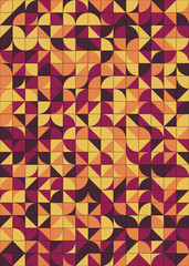 Abstract Geometric Pattern generative computational art illustration