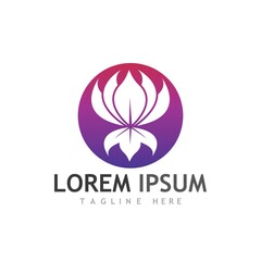 Beauty Vector lotus icon