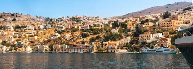 Traditional colorful Greece series - beautiful Symi island (near Rhodes) Dodecanese