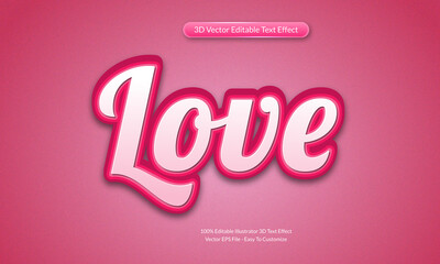 Love 3d editable text effect vector design template. Easy to use Multi Purpose, Premium Quality Creative Love 3d editable text effect.