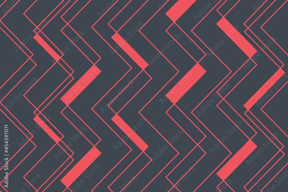Wall mural modern, simple, abstract background pattern with lines and geometric shapes in motion, movement conc
