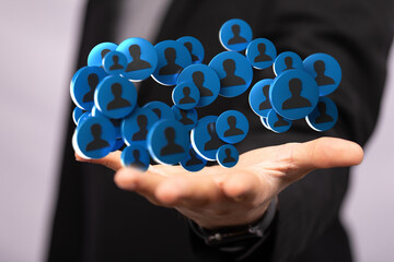 conference team work connection digital concept