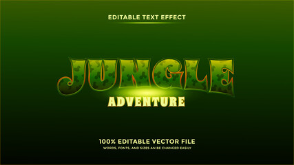 Jungle Adventure Editable Text Effect