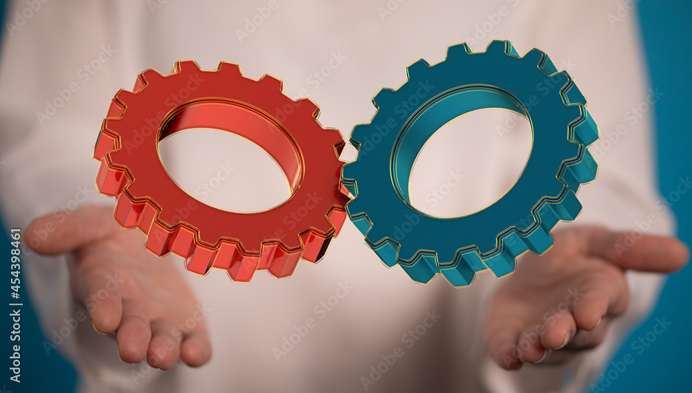 Poster engineering and design image gears