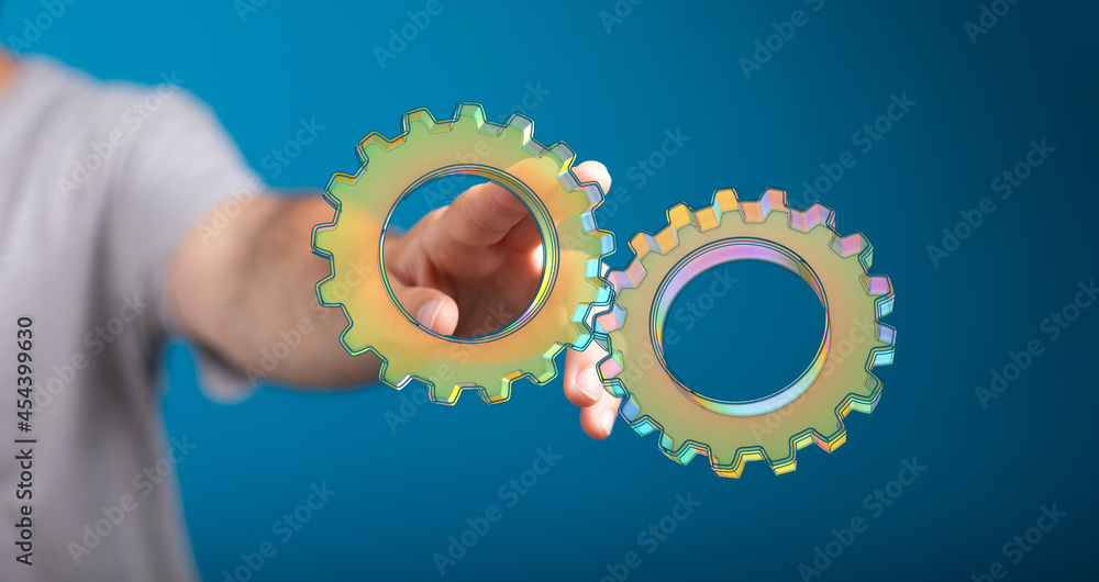 Poster engineering and design image gears
