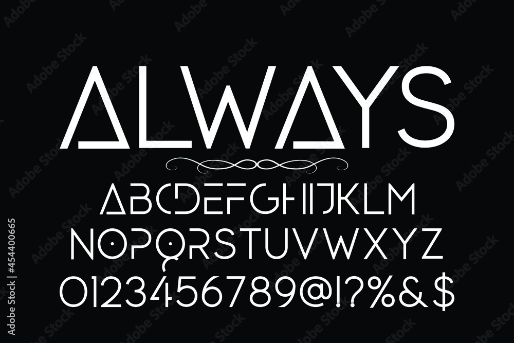 Poster minimal font.vector of colorful stylized font and alphabet, vector of colorful stylized font and alp