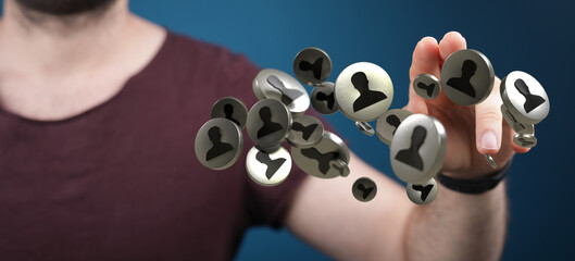 Abstract technology group and data