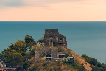 Forte La Carnale, an ancient fortress on the sea in the city of di salerno