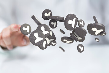 conference Digital Network and data concept