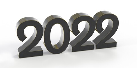 Happy new year 2022 banner.