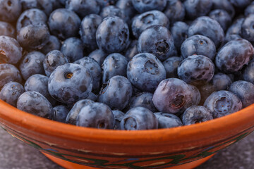 Fresh blueberry background. Blueberry Texture Close Blueberry Antioxidant Organic Superpeed Bowl Concept Healthy Nutrition