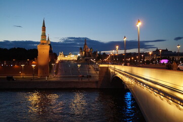 Russia: moscow, city at sunset