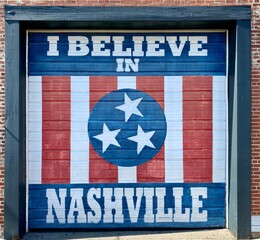 I Believe in Nashville painting - obrazy, fototapety, plakaty