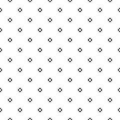 Black and white surface pattern texture. Bw ornamental graphic design. Mosaic ornaments. Pattern template. Vector illustration.