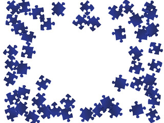 Game mind-breaker jigsaw puzzle dark blue parts