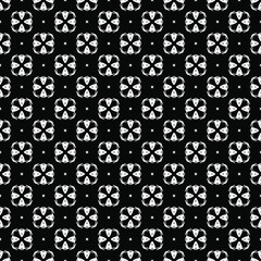 Black and white surface pattern texture. Bw ornamental graphic design. Mosaic ornaments. Pattern template. Vector illustration.