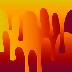 Vector graphics-abstract background with beautiful smooth shapes with gradient fill, similar to the flowing honey of trendy autumn colors