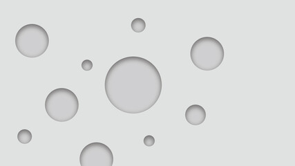 Simple gray geometric circle background.