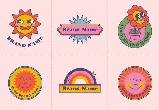 Retro Logo Set